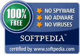 100% FREE award granted by Softpedia